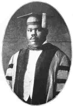 Marcus Garvey in ceremonial robe